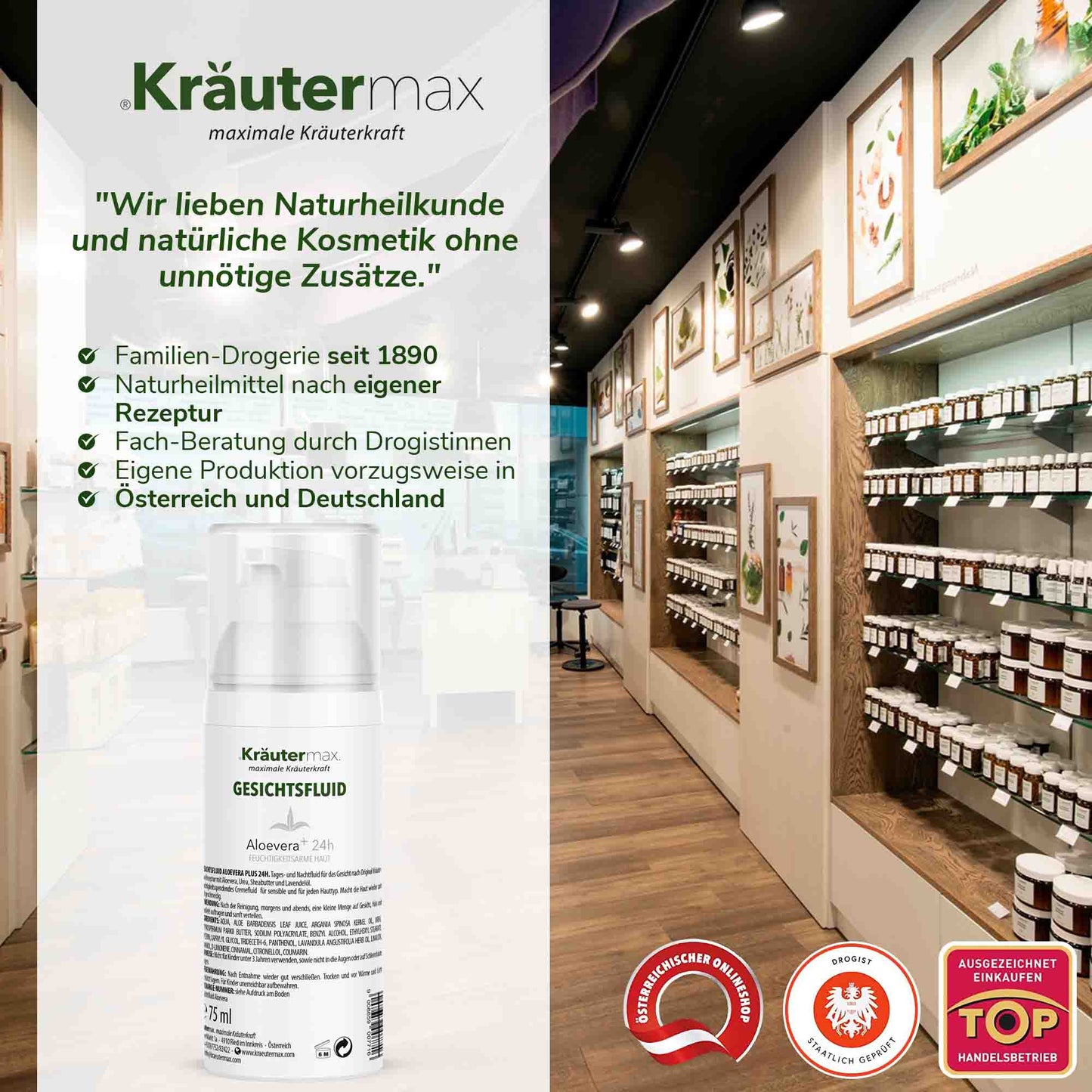 Aloe Vera Gesichtsfluid 1 x 75 ml