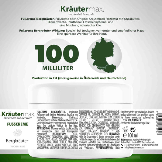 Bergkräuter Fusscreme 1 x 100 ml