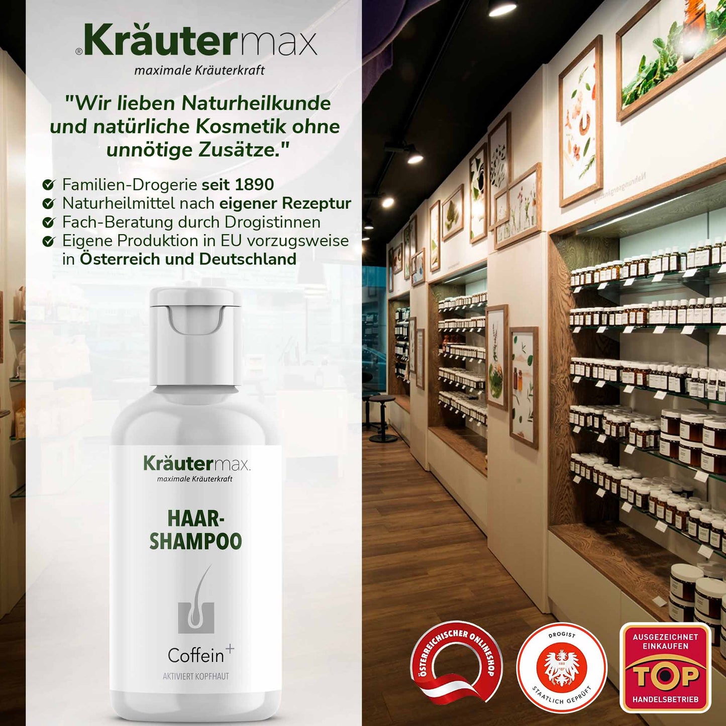 Haarshampoo Coffein+ 1 x 250 ml