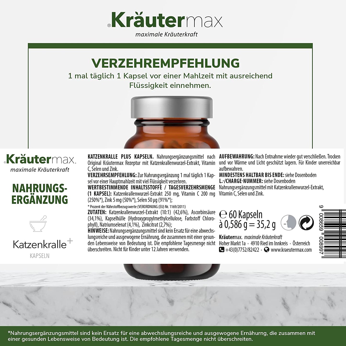 Katzenkralle Kapseln 1 x 60 Stück