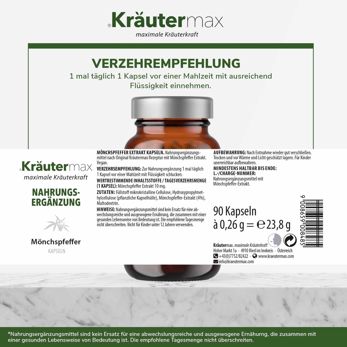 Mönchspfeffer Kapseln 1 x 90 Stück