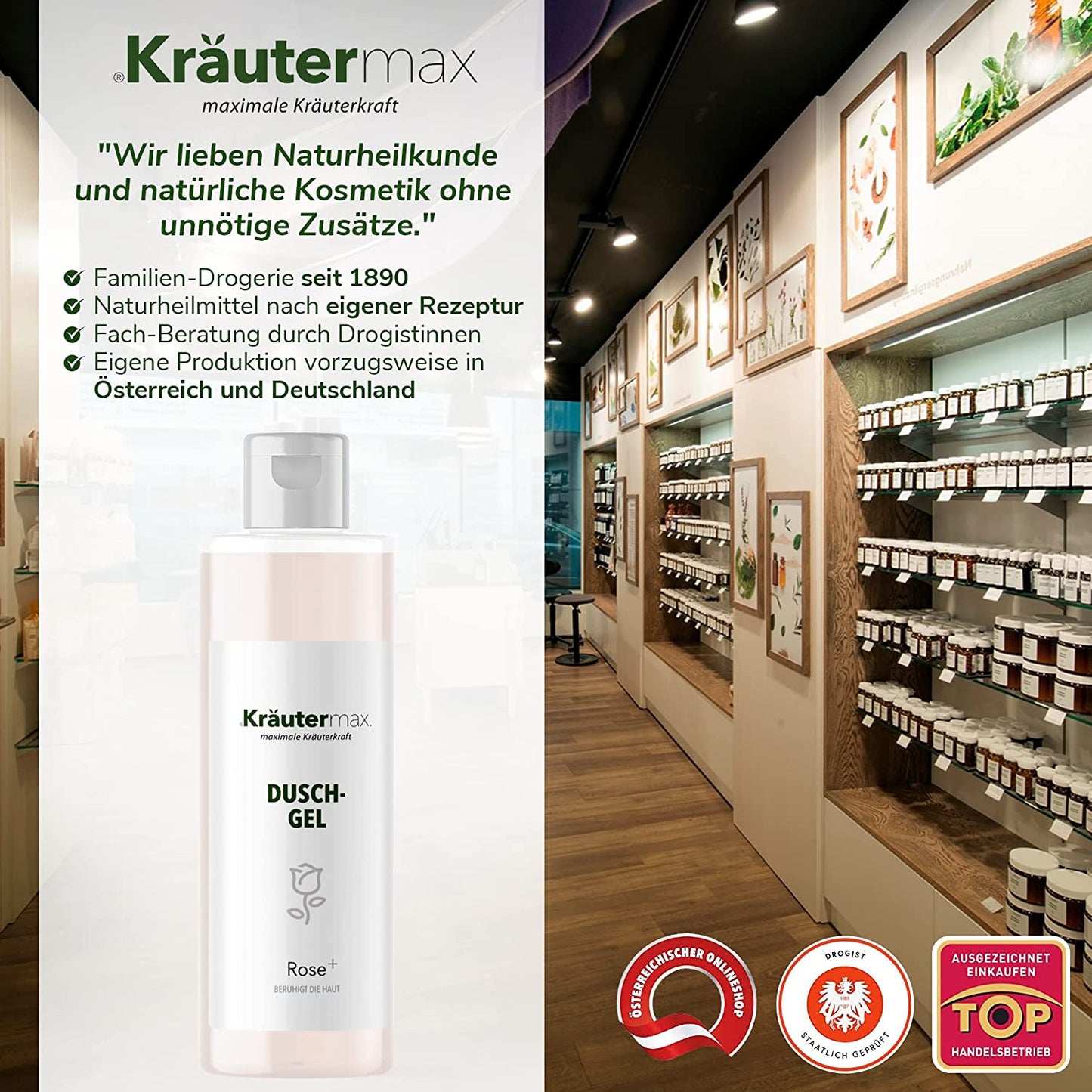 Rosen Duschgel 1 x 250 ml