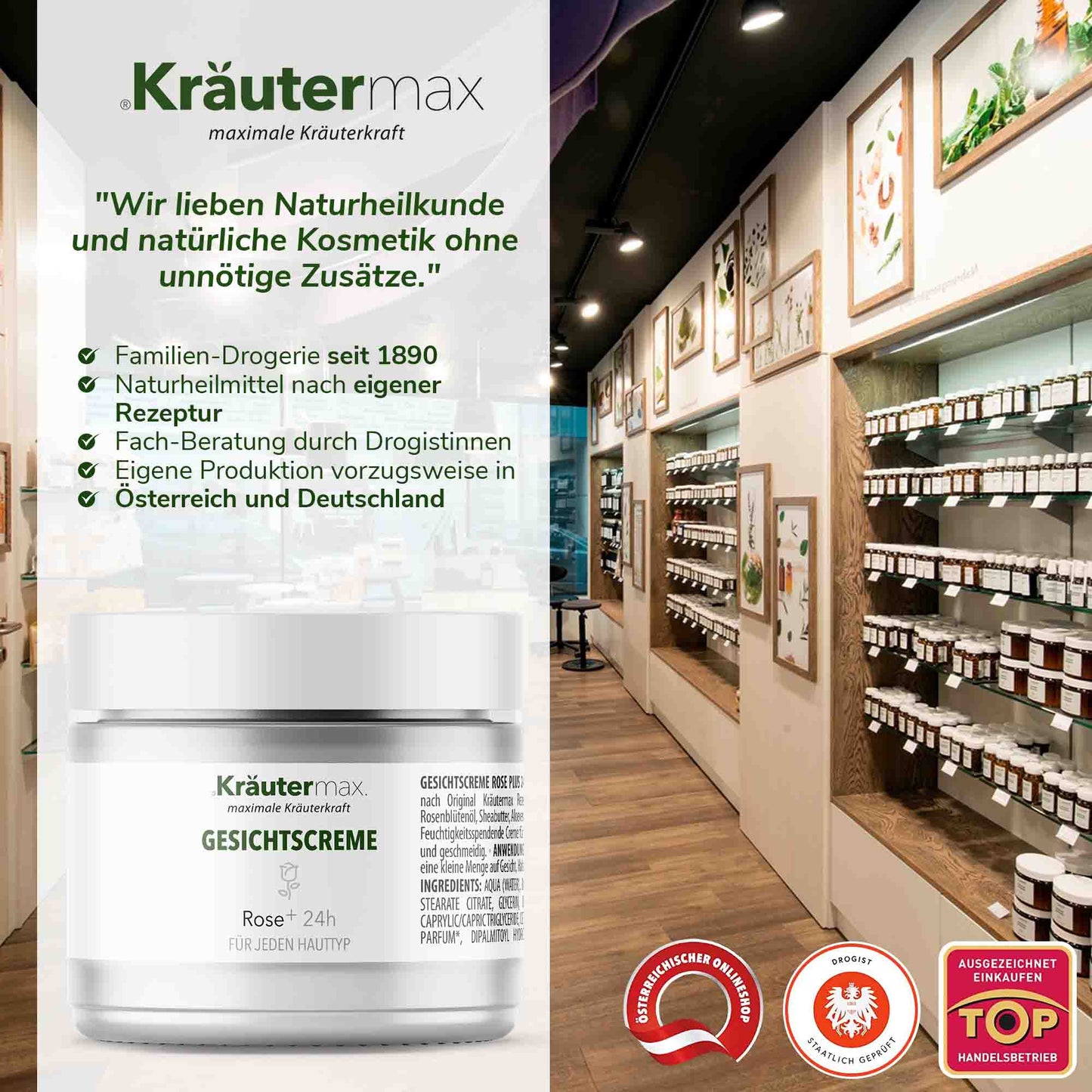 Rosen Gesichtscreme 1 x 50 ml