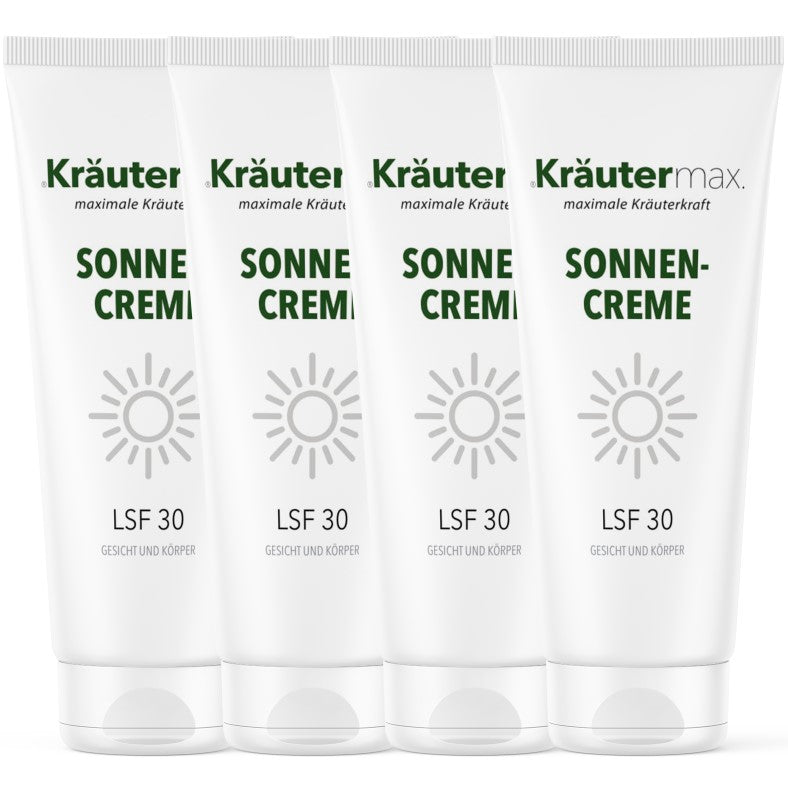 Sonnencreme für Gesicht und Körper LSF 30 | 4 x 70 ml