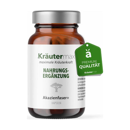 Akazienfaser plus Gerstengras Kapseln 50 Stück – Kräutermax
