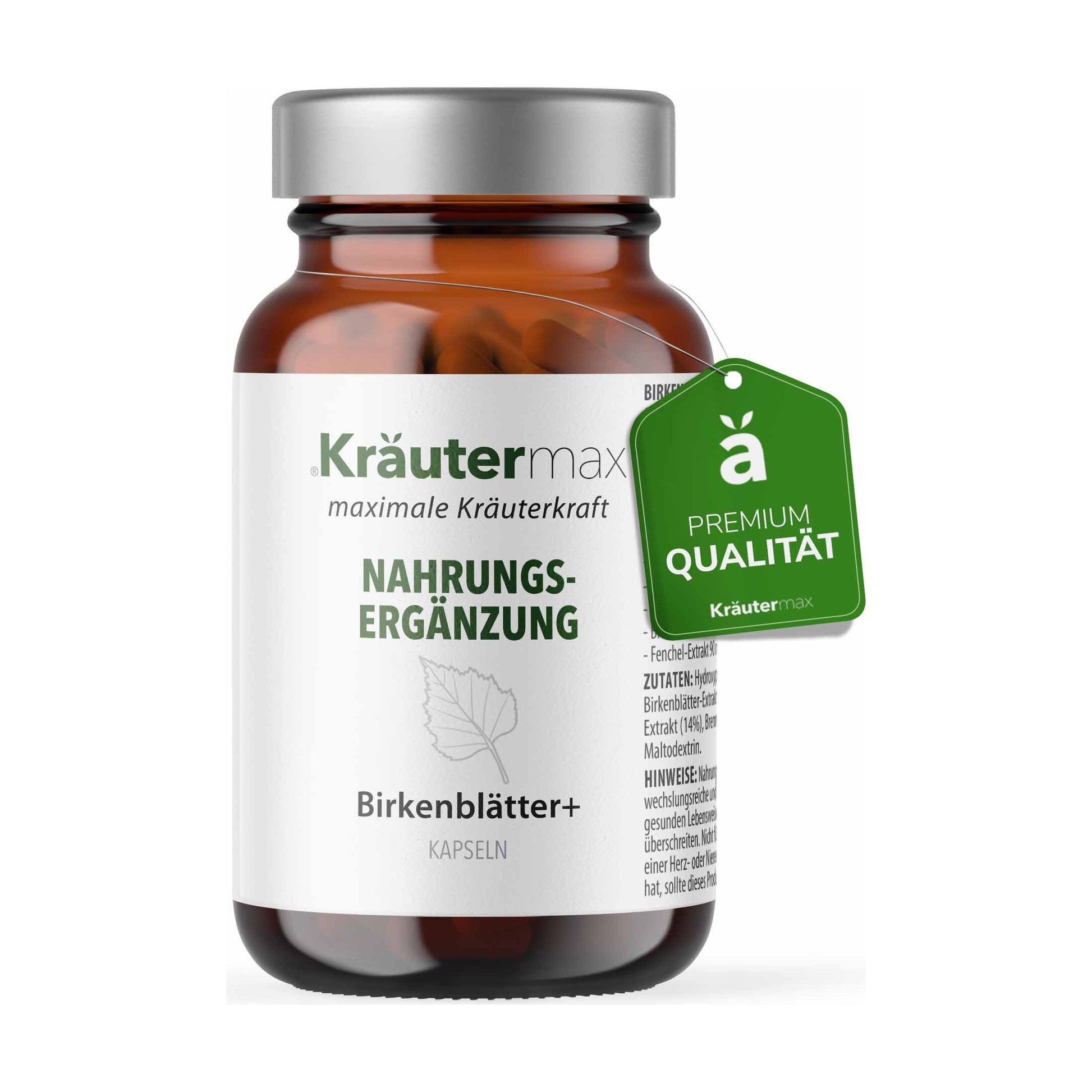 Birkenblätter plus Kapseln 90 Stück – Kräutermax