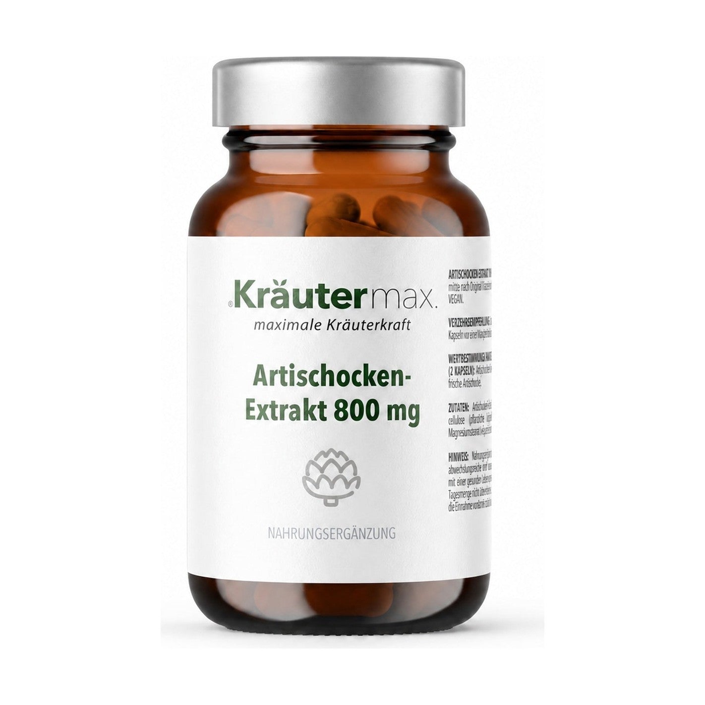 Artischockenextrakt Kapseln 60 Stück – Kräutermax