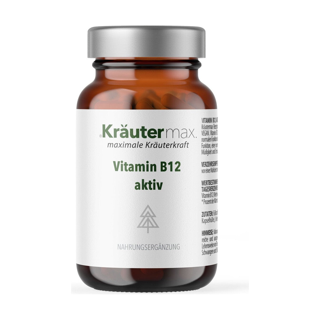 Vitamin B12 aktiv Methylcobalamin Kapseln 100 Stück – Kräutermax