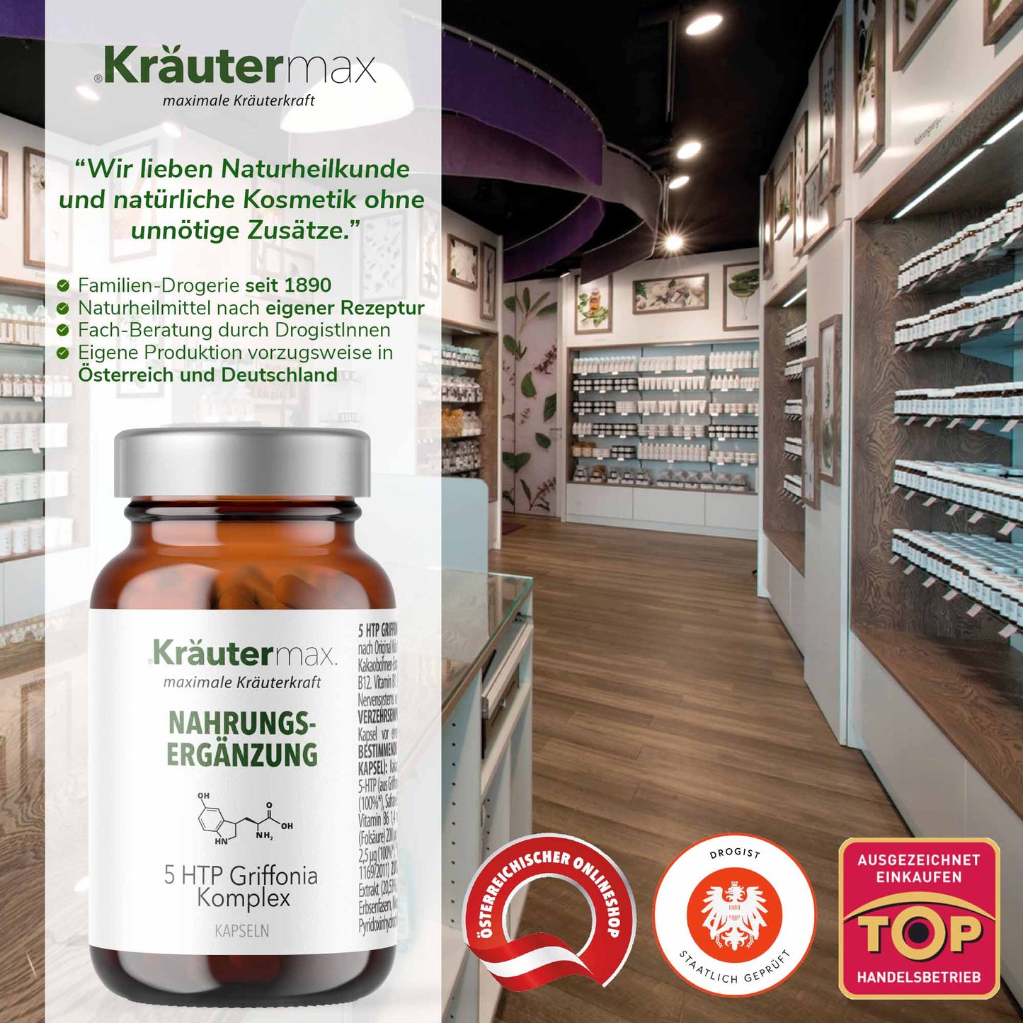 5 HTP Griffonia Komplex Kapseln 1 x 60 Stück