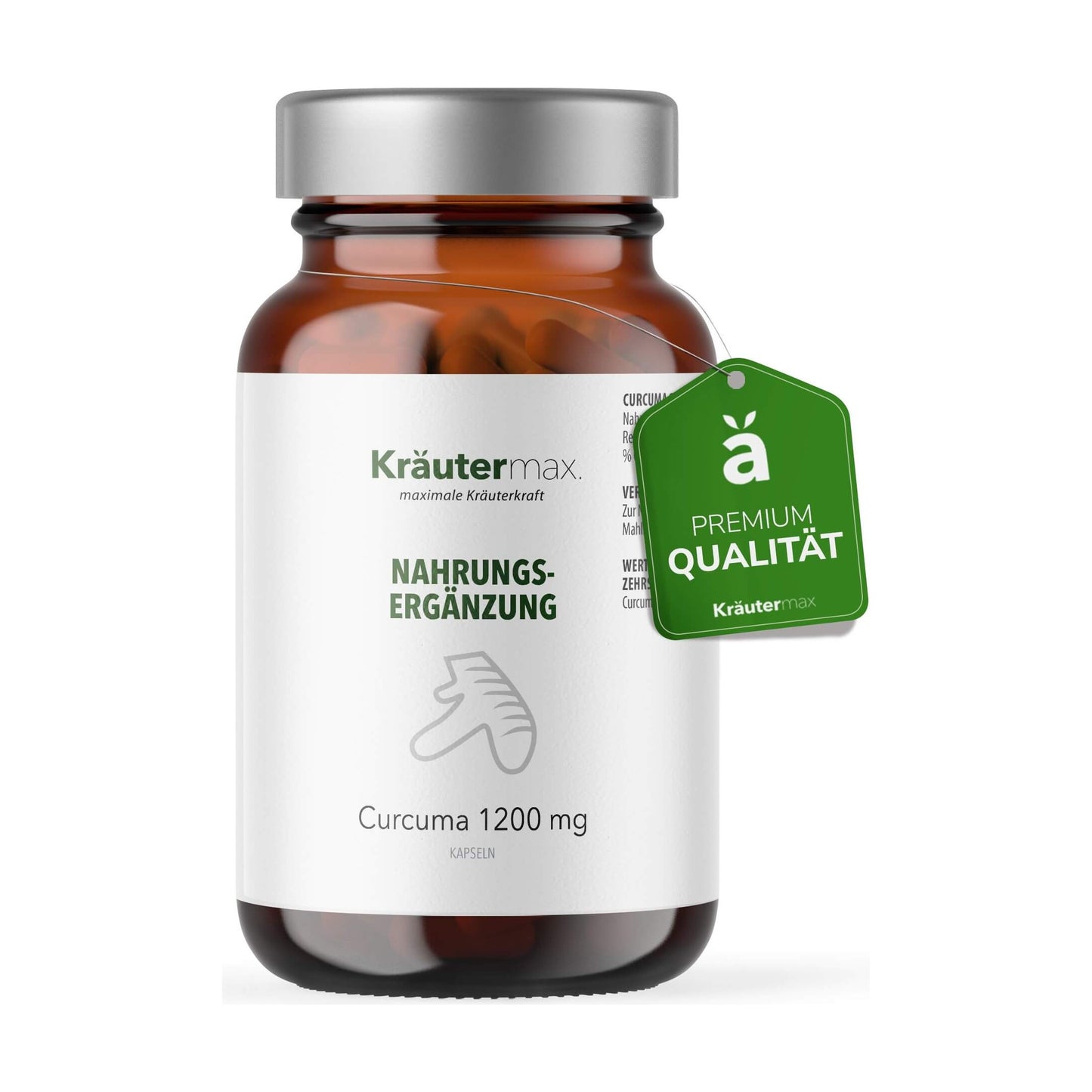 Curcuma 1200 mg Kapseln 180 Stück – Kräutermax