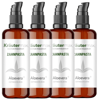 Aloe Vera Zahnpasta 4 x 50 ml AKTION - Kraeutermax