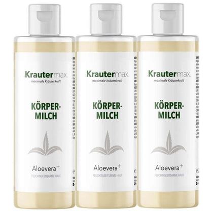 Aloe Vera Körpermilch 3 x 250 ml AKTION - Kraeutermax