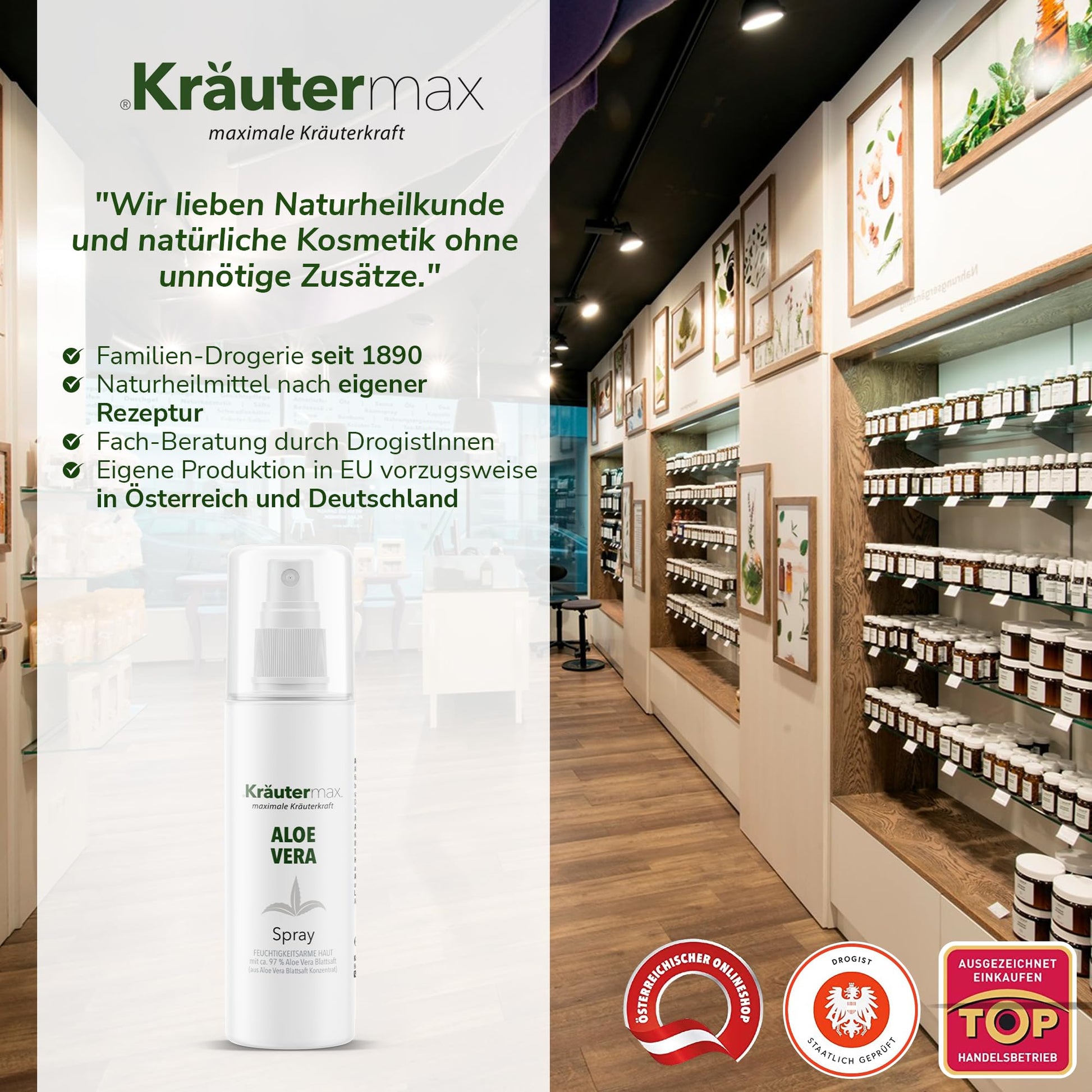 Dark Slate Gray Aloe Vera Spray 4 x 100 ml AKTION