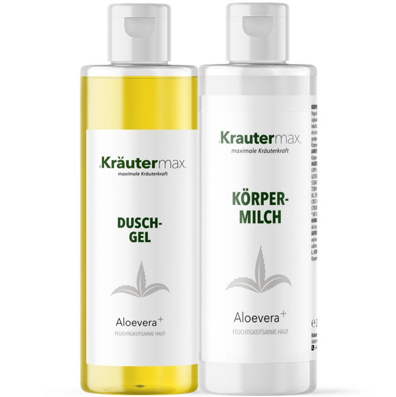 Beige Aloe Vera Duschgel 1 x 250 ml + Aloe Vera Körpermilch 1 x 250 ml AKTION