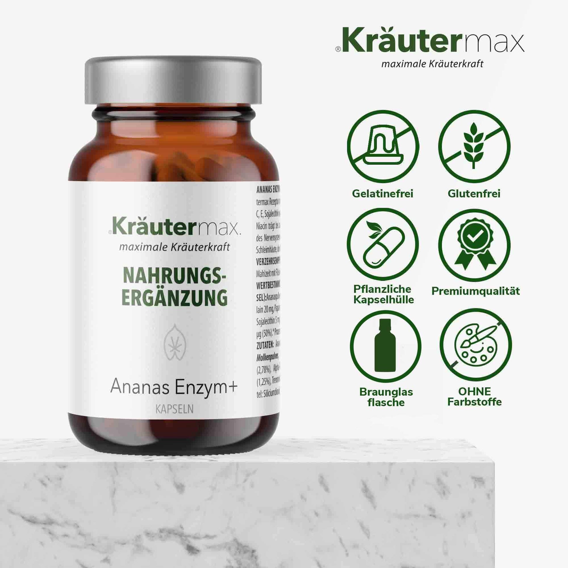 Ananas Enzym Kapseln 3 x 60 Stück Aktion 4 Vorteile