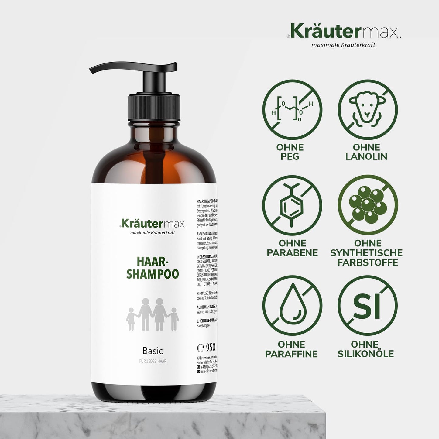 Basic Shampoo PH neutral 1 x 950 ml