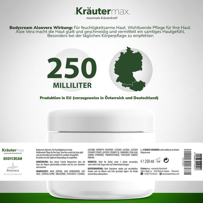 Aloe Vera Bodycream 4 x 250 ml AKTION - Kraeutermax
