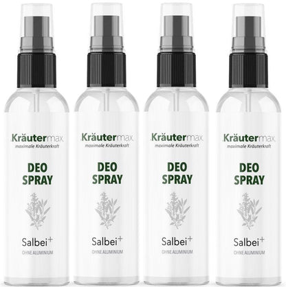 Salbei Deo 4 x 100 ml AKTION - Kraeutermax
