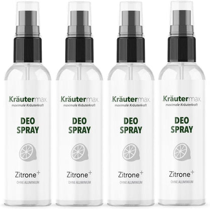 Zitronen Deo 4 x 100 ml AKTION - Kraeutermax