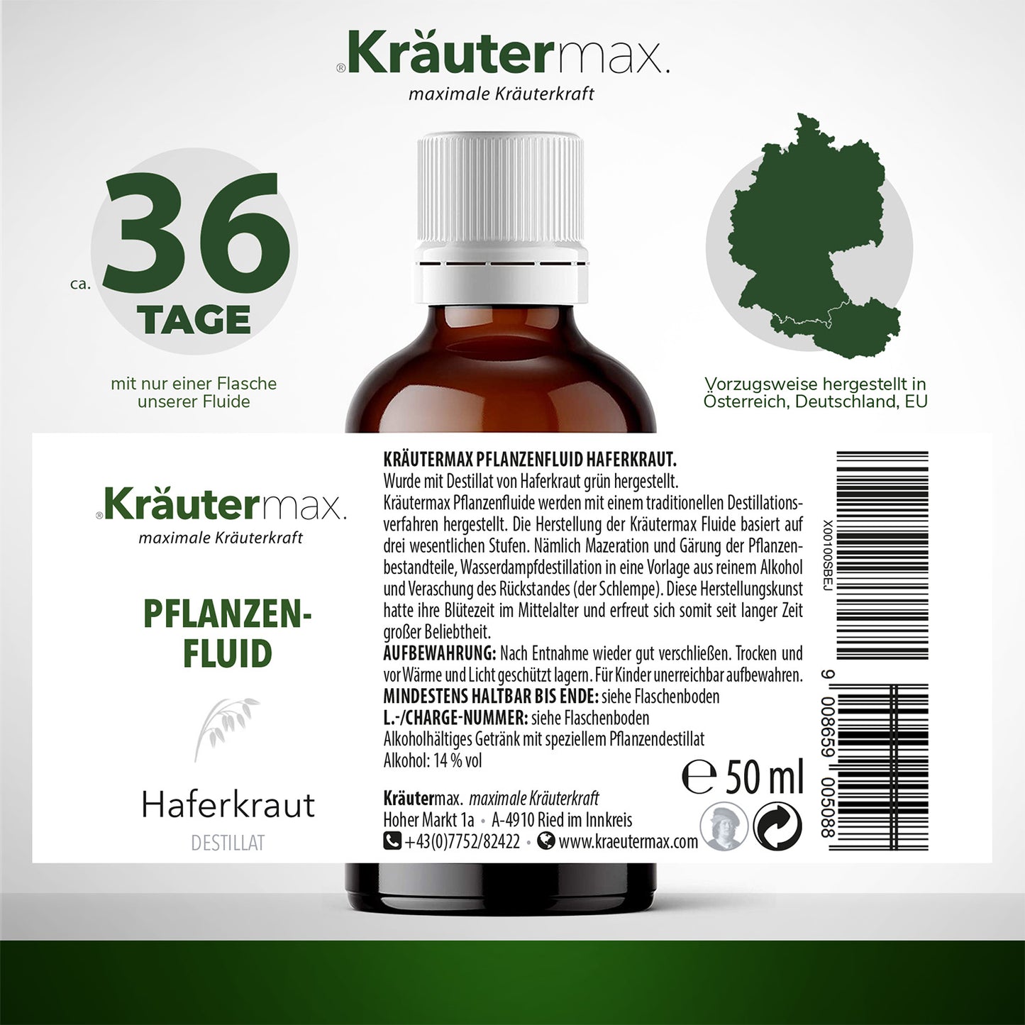 Fluid Haferkraut 3x50 ml Aktion 5 Etikett