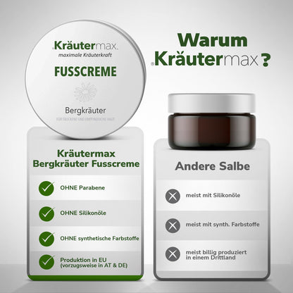Bergkräuter Fusscreme 1 x 100 ml - Kraeutermax