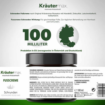 Schrunden Fuß Creme 100 ml