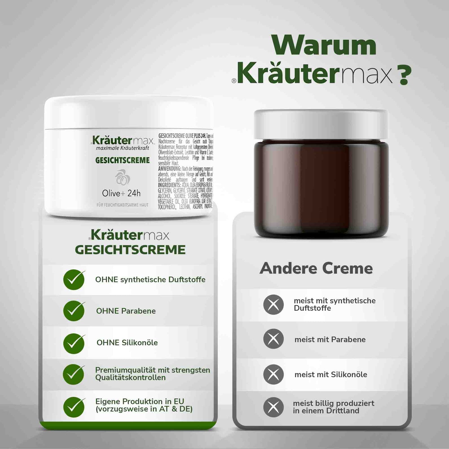 Light Gray Oliven Gesichtscreme 1 x 100 ml