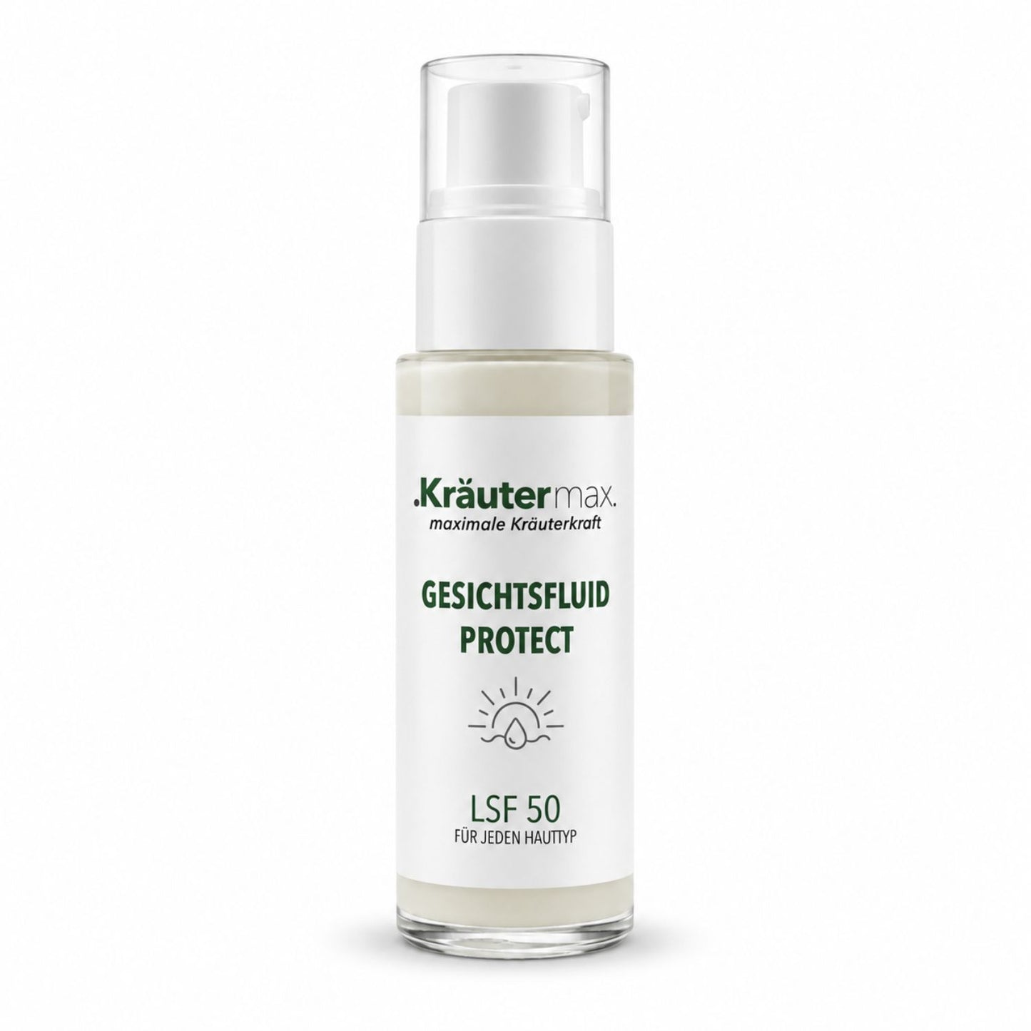 Protect LSF 50 Gesichtsfluid von Kräutermax, Flasche mit 30 ml