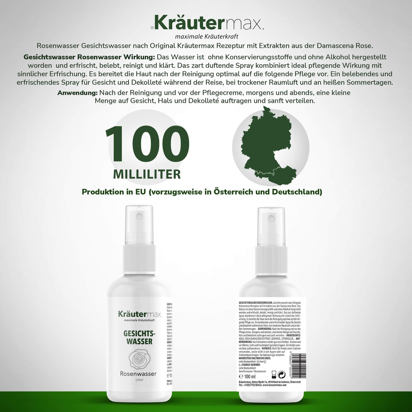 Lavender Rosenwasser Gesicht 1 x 100 ml