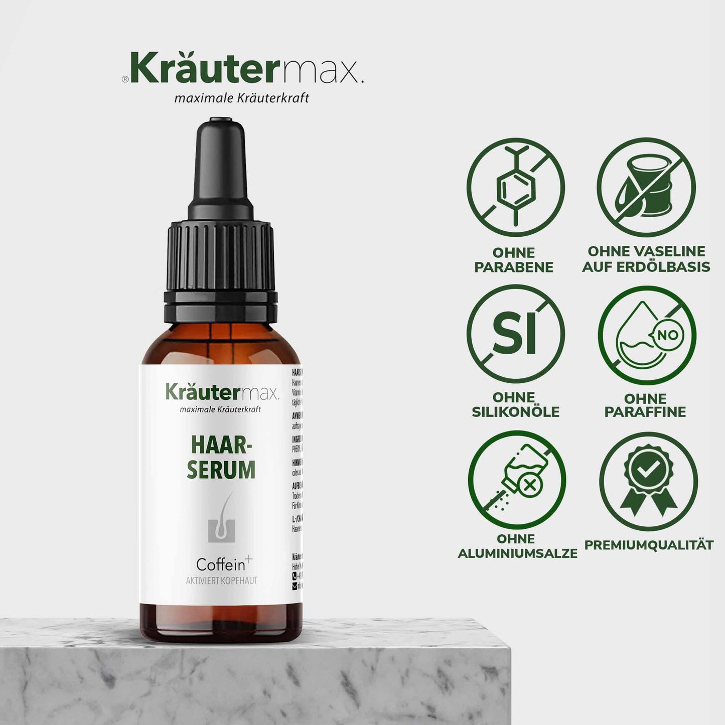 Haarserum Coffein+ 2 x 100 ml Aktion 4 Vorteile