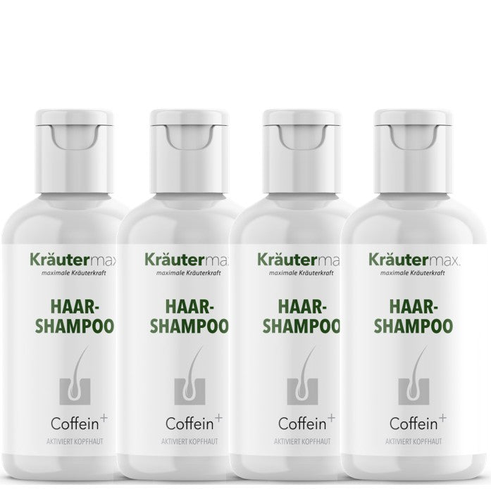 Haarshampoo Coffein+  4 x 250 ml