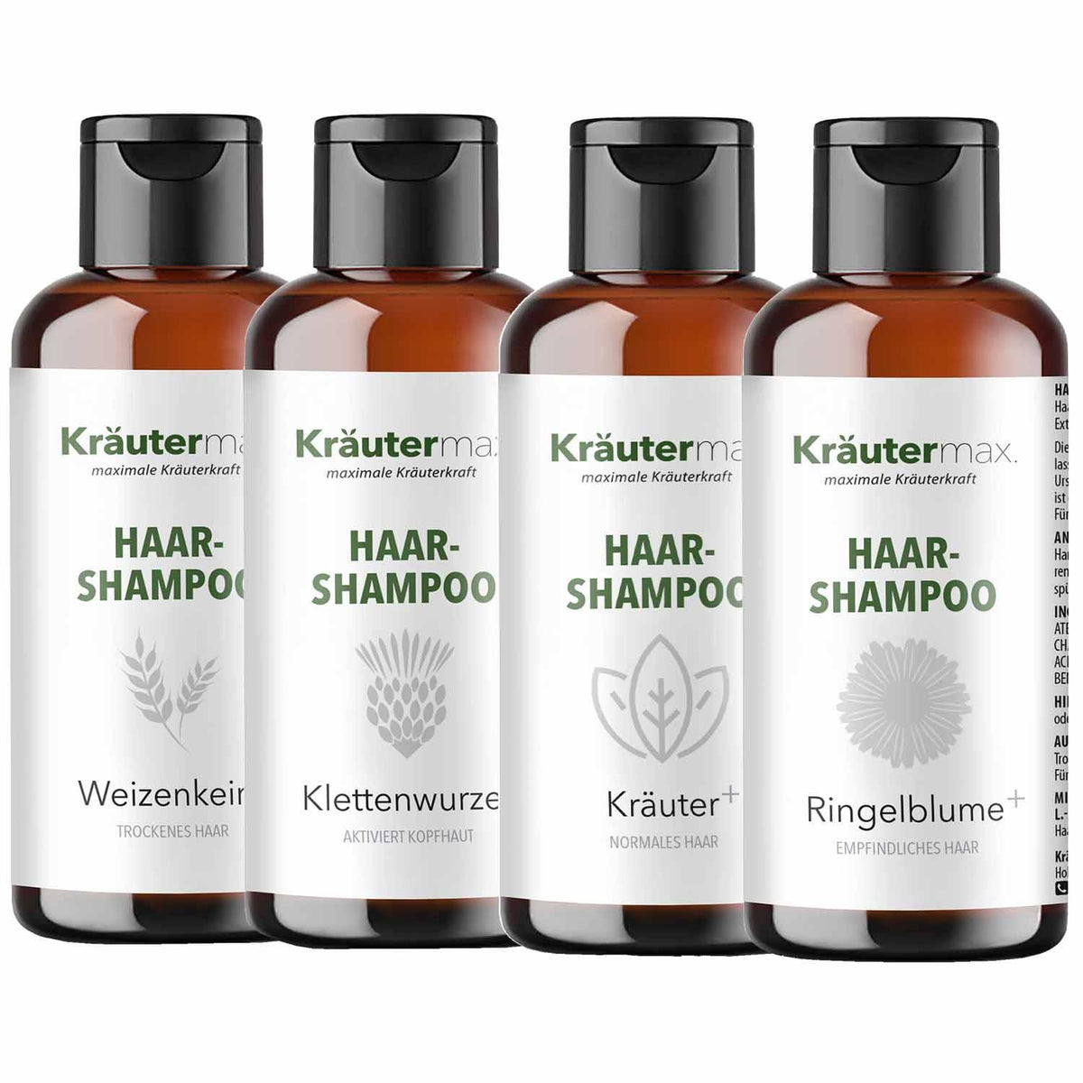 Haarshampoo Set Kräuter 4 x 250 ml AKTION