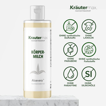 Aloe Vera Körpermilch 3 x 250 ml AKTION - Kraeutermax