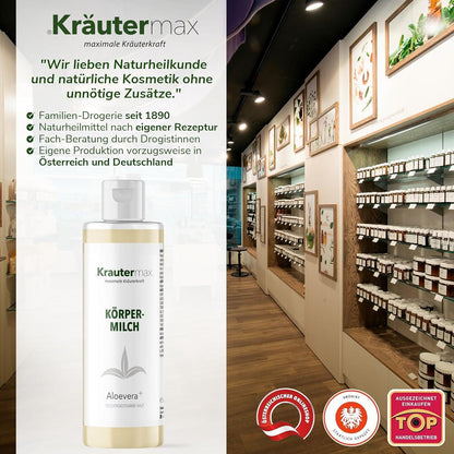 Aloe Vera Körpermilch 3 x 250 ml AKTION - Kraeutermax