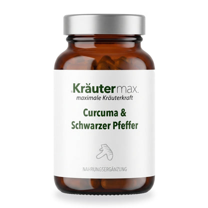 Curcuma mit Pfeffer Kapseln – Kräutermax