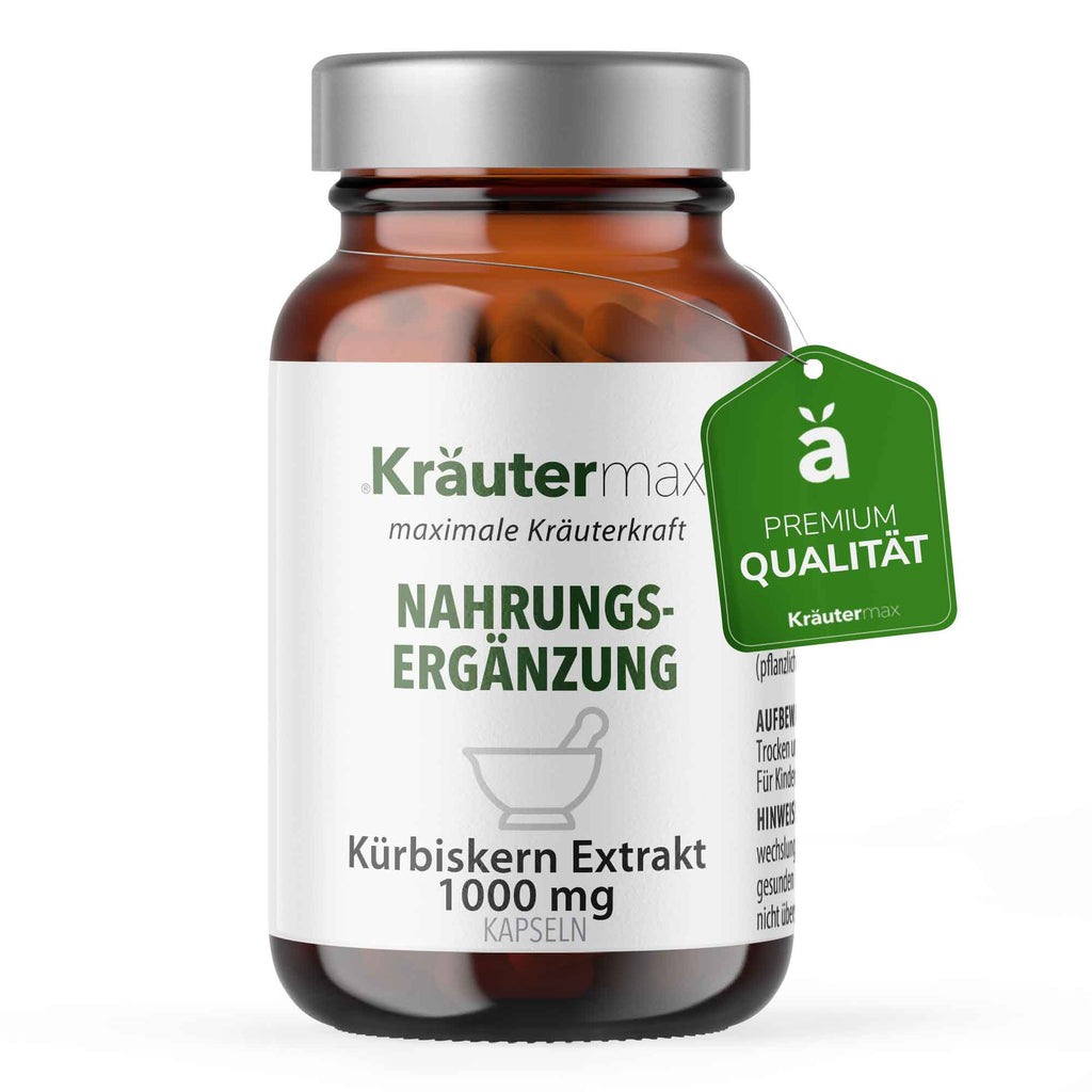 Kräutermax Kürbiskern Extrakt 1000 mg Kapseln