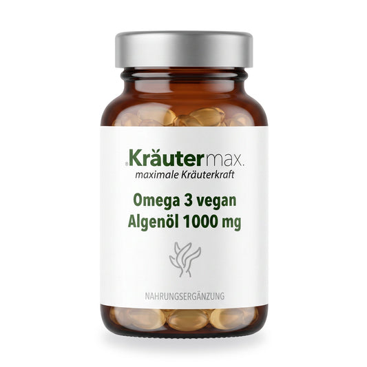 Omega 3 vegan Algenoel Kapseln – Kräutermax
