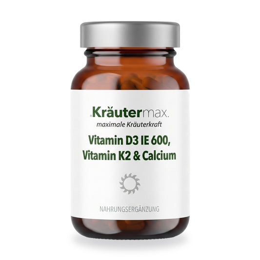 Vitamin D3 600 IE K2 Calcium Kapseln – Kräutermax