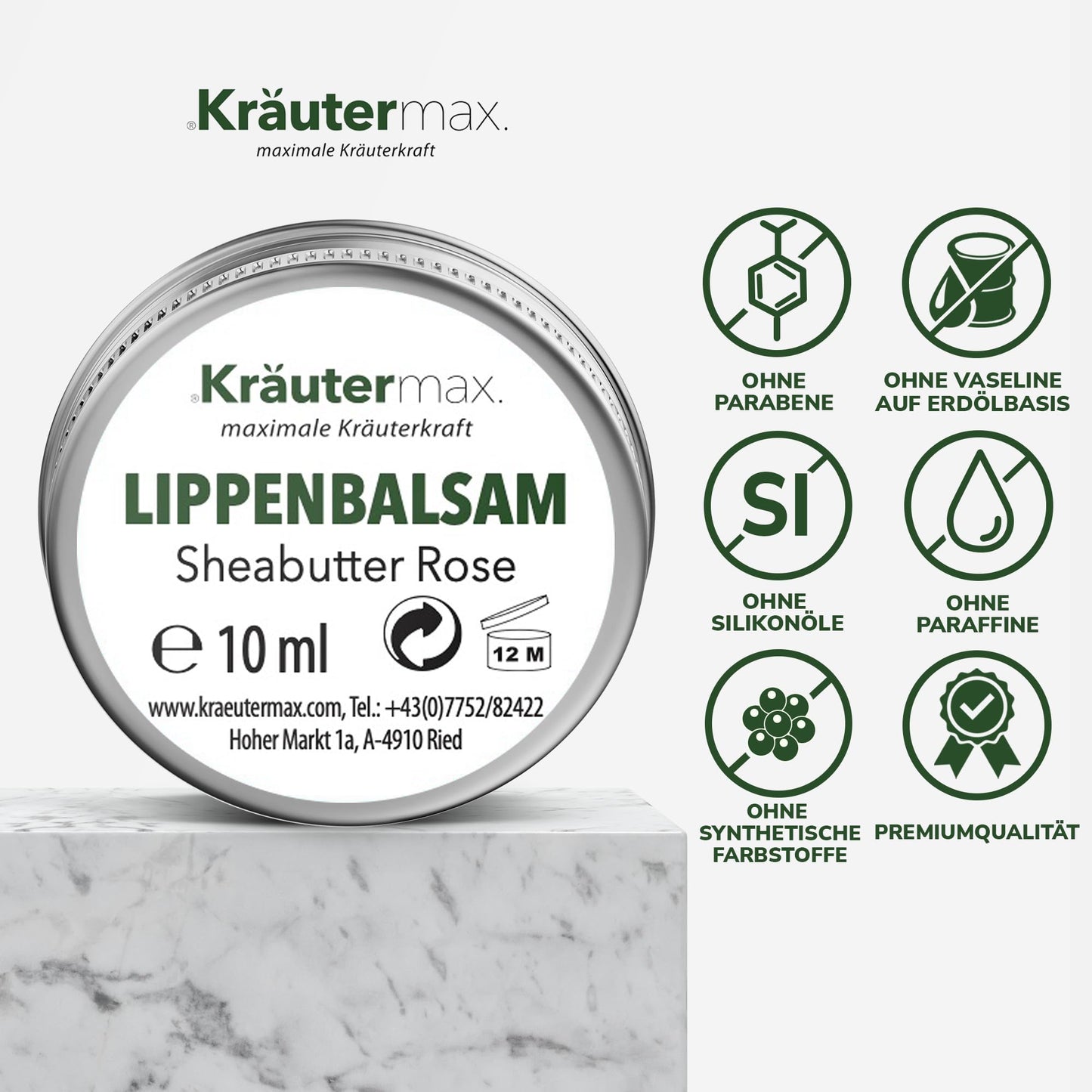 Lavender Rose Sheabutter Lippenbalsam 1 x 10 ml