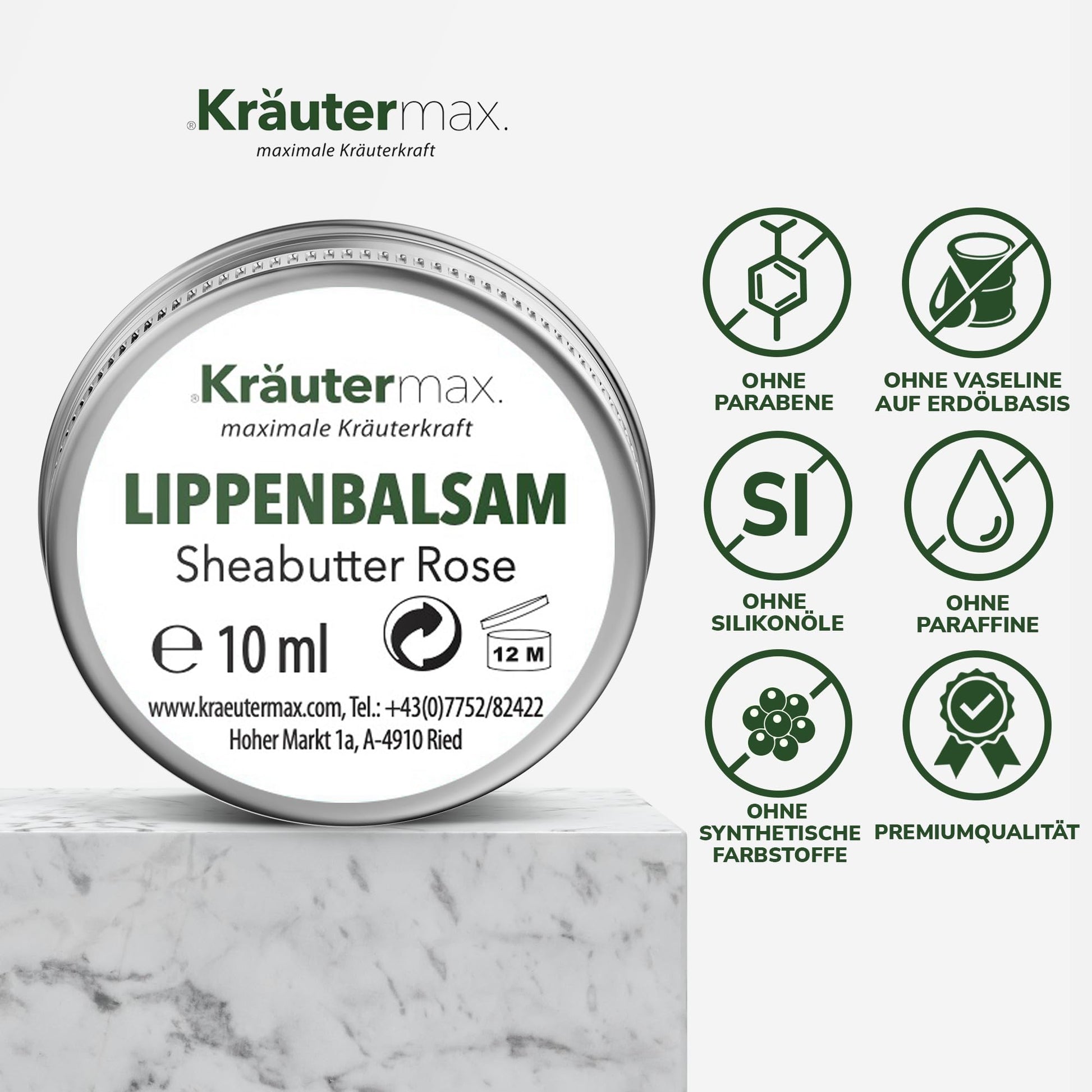 Lavender Rose Sheabutter Lippenbalsam 1 x 10 ml
