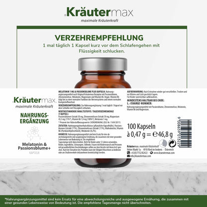MelatoninKapselnmitPassionsblumenExtrakt5Etikett