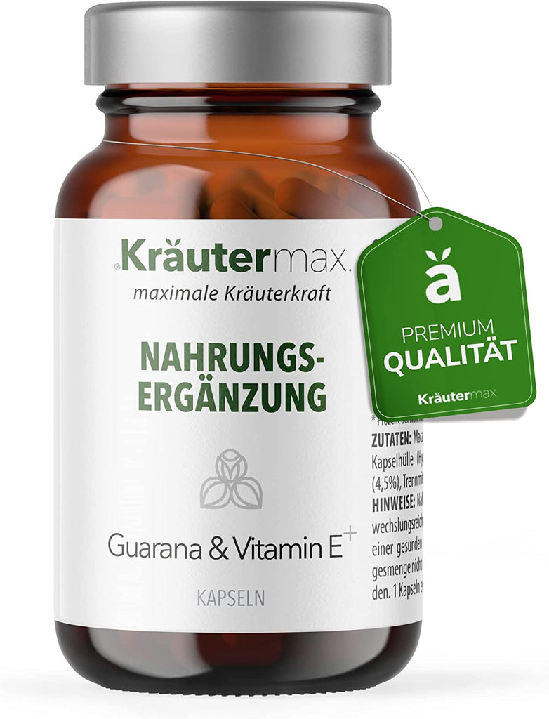Dark Olive Green Guarana plus Vitamin E Kapseln 100 mg 1 x 60 Stück