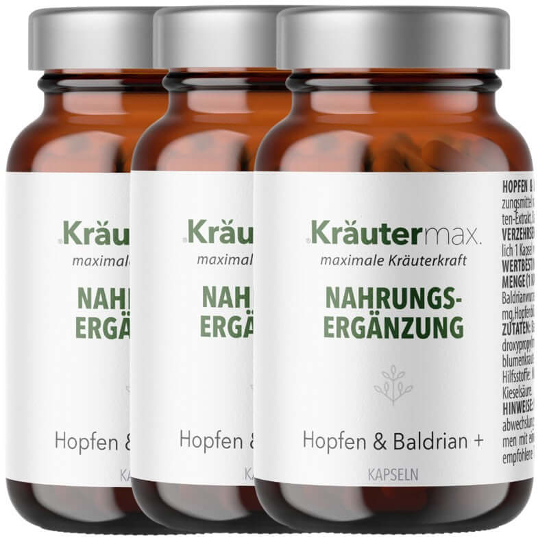 Light Gray Hopfen & Baldrian + Kapseln 3 x 60 Stück AKTION
