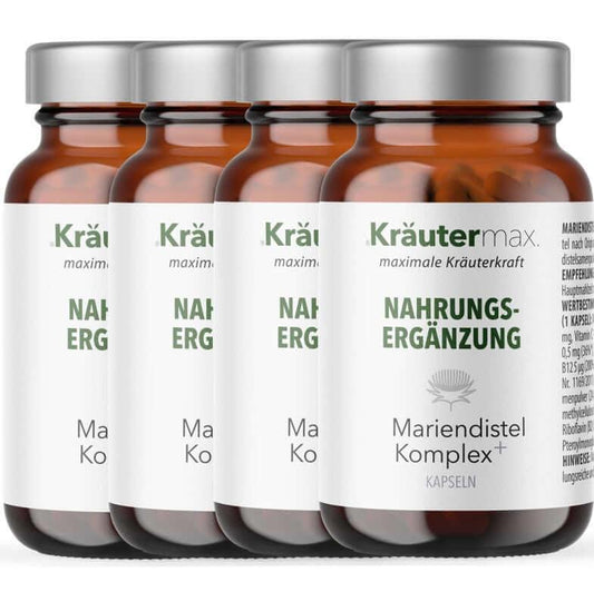 Mariendistel Komplex Kapseln 4 x 60 Stück AKTION - Kraeutermax