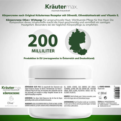 Oliven Öl Creme Körper 1 x 200 ml