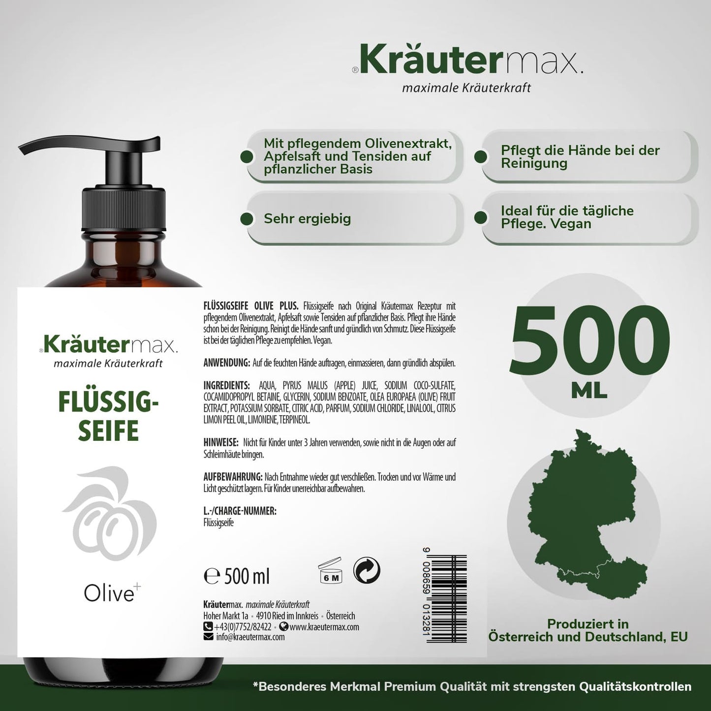 Oliven Seife flüssig 1 x 500 ml