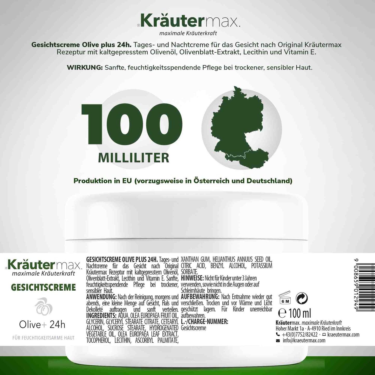 Oliven Gcreme 4 x 100 ml AKTION