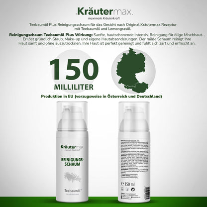 Reinigungsschaum Teebaumöl 4 x 150 ml AKTION - Kraeutermax