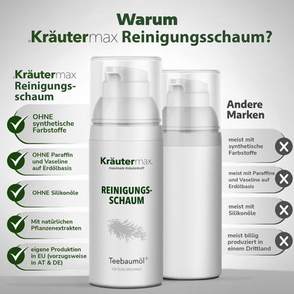 Reinigungsschaum Teebaumöl 4 x 150 ml AKTION - Kraeutermax