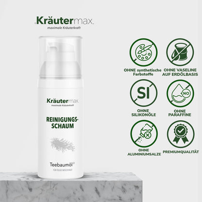 Reinigungsschaum Teebaumöl 4 x 150 ml AKTION - Kraeutermax